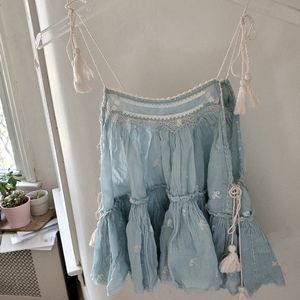 Free People Boho Tassel Top